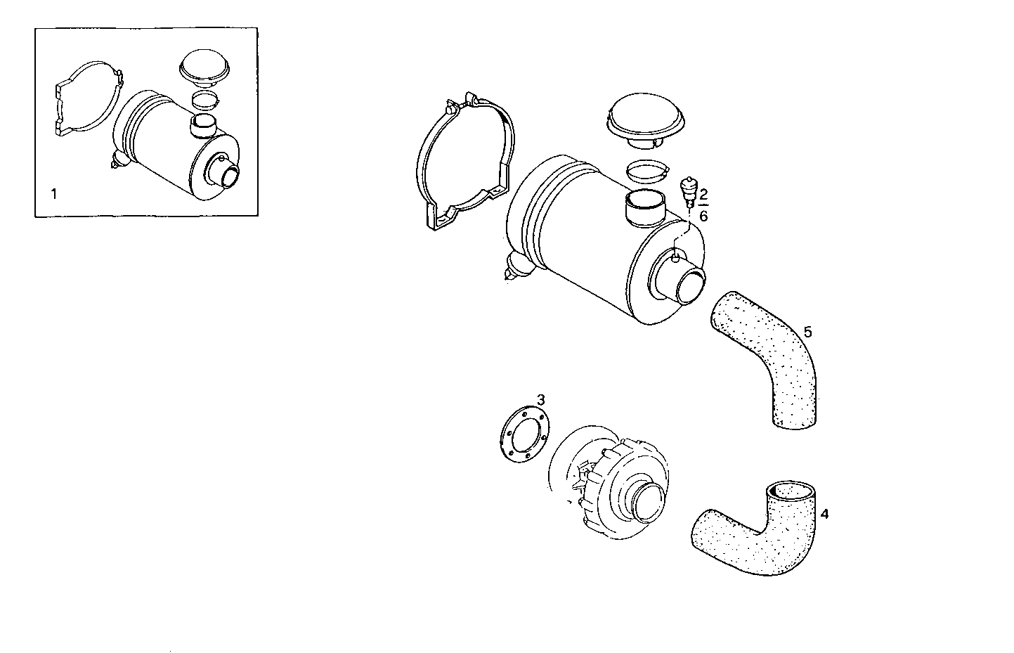 DRY AIR CLEANER - 8460SRi11.00A004 8460SRi11 parts diagram