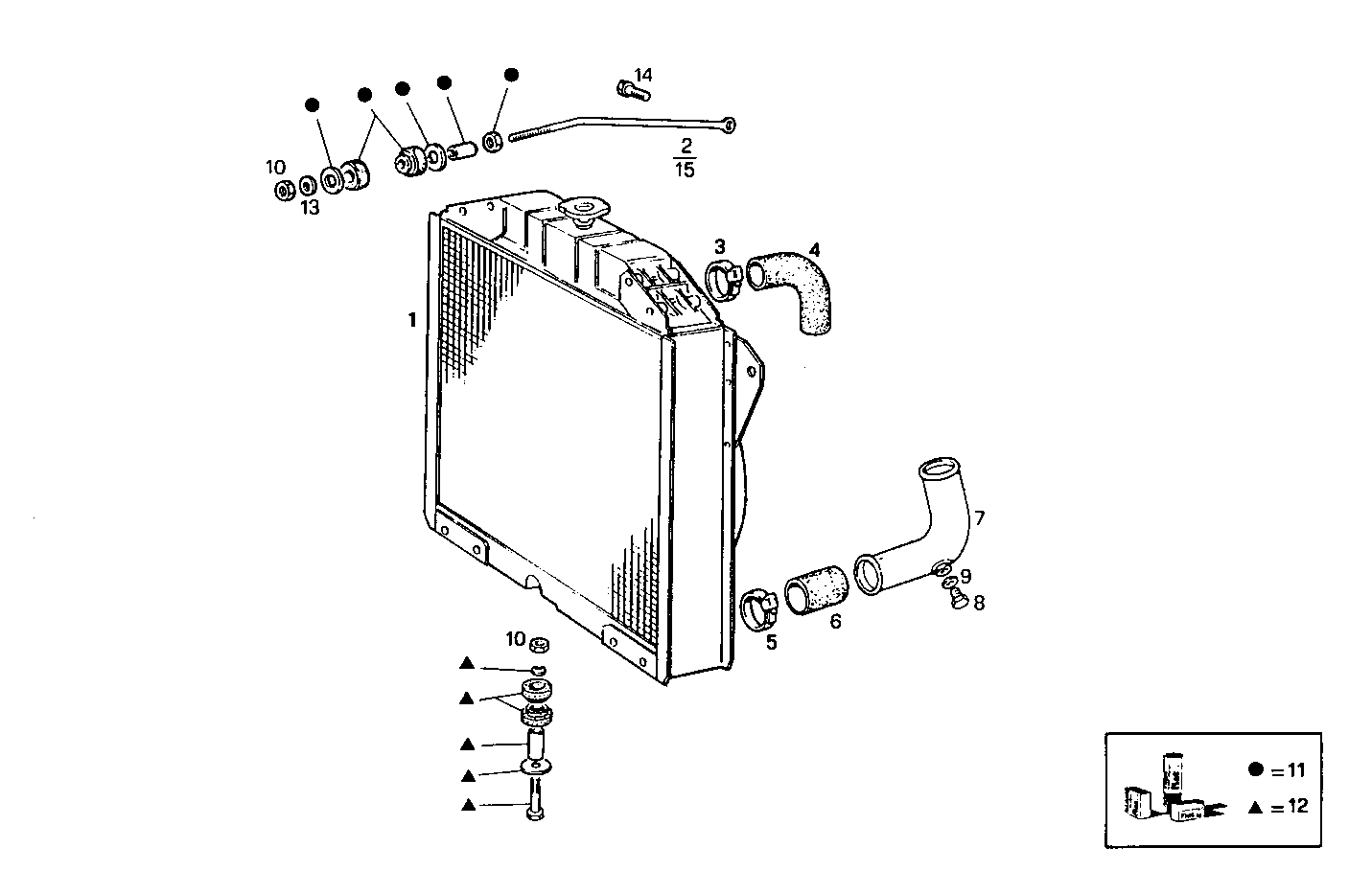 RADIATOR FOR SETTING TILL MAX POWER - 8041C05.05 8041C05 parts diagram