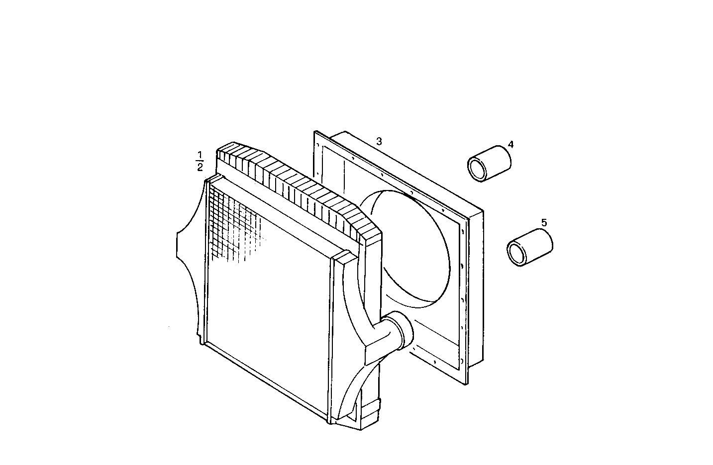 RADIATOR FOR SETTING TILL MAX POWER - 8210SRC21.21 8210SRC21 parts diagram