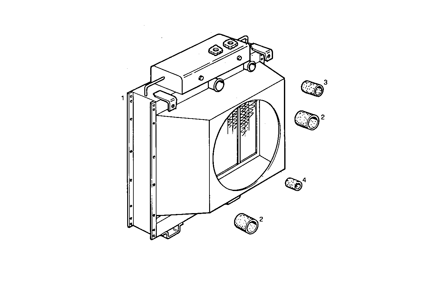RADIATOR 2 CIRCUITS AIR/WATER - 8460SRi11.00A004 8460SRi11 parts diagram