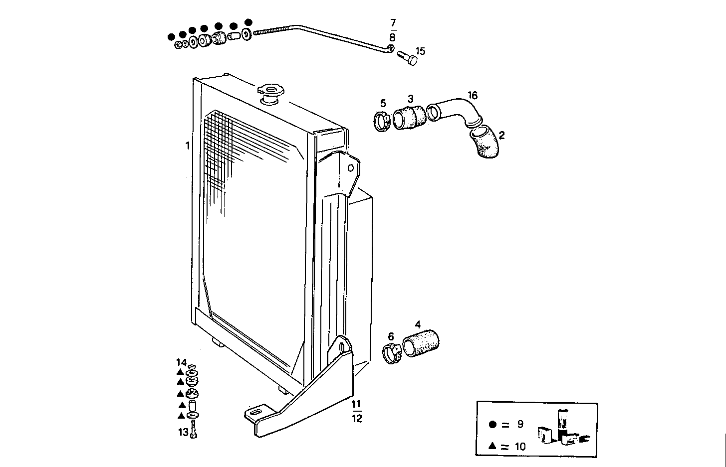 RADIATOR FOR SETTING TILL MAX POWER - 8061Si25.00 8061Si25 parts diagram