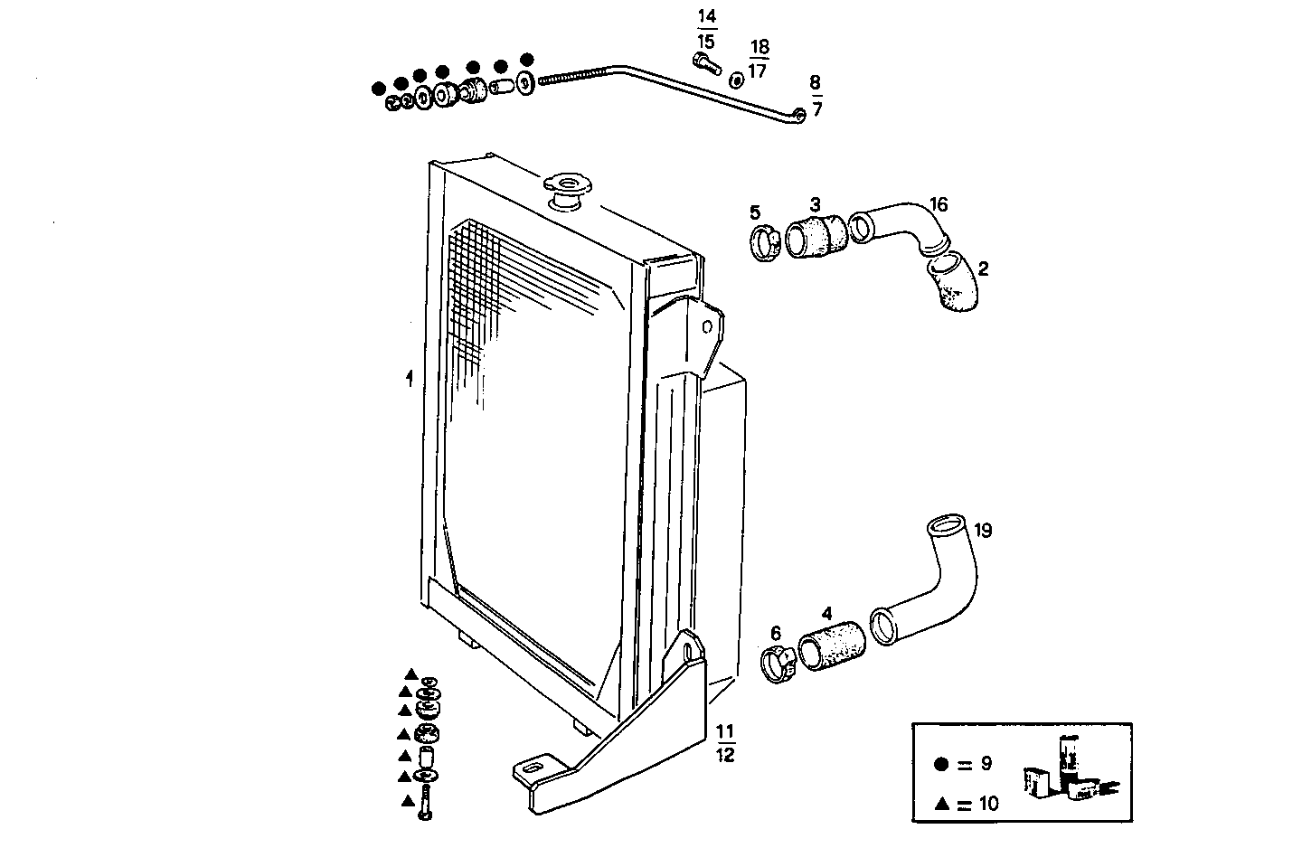RADIATOR FOR SETTING TILL MAX POWER - 8061Si35.05 8061Si35 parts diagram