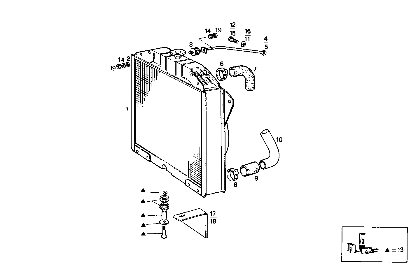 OVERSIZE RADIATOR - GE8031i05.05A905 GE8031i05 parts diagram