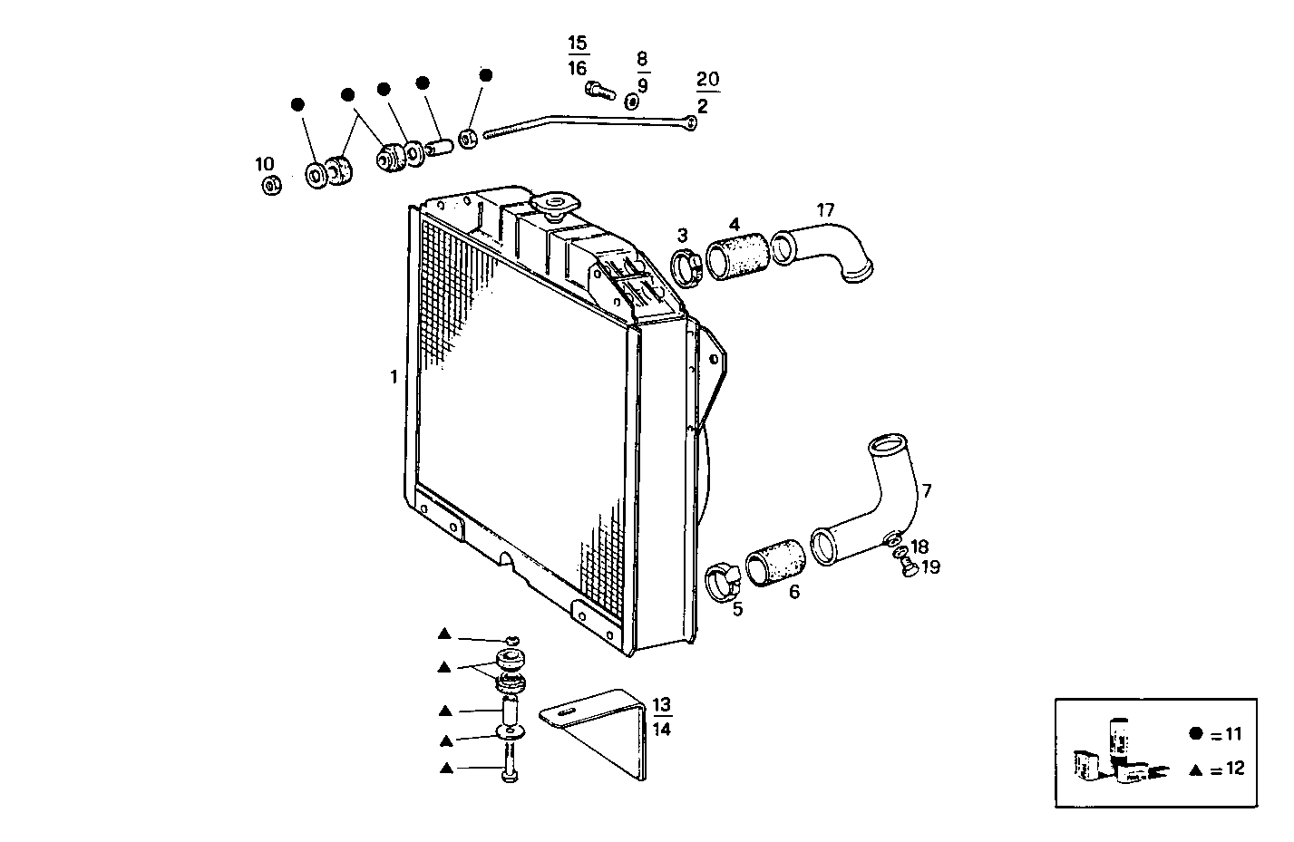 RADIATOR FOR SETTING TILL MAX POWER - 8041i05.05 8041i05 parts diagram