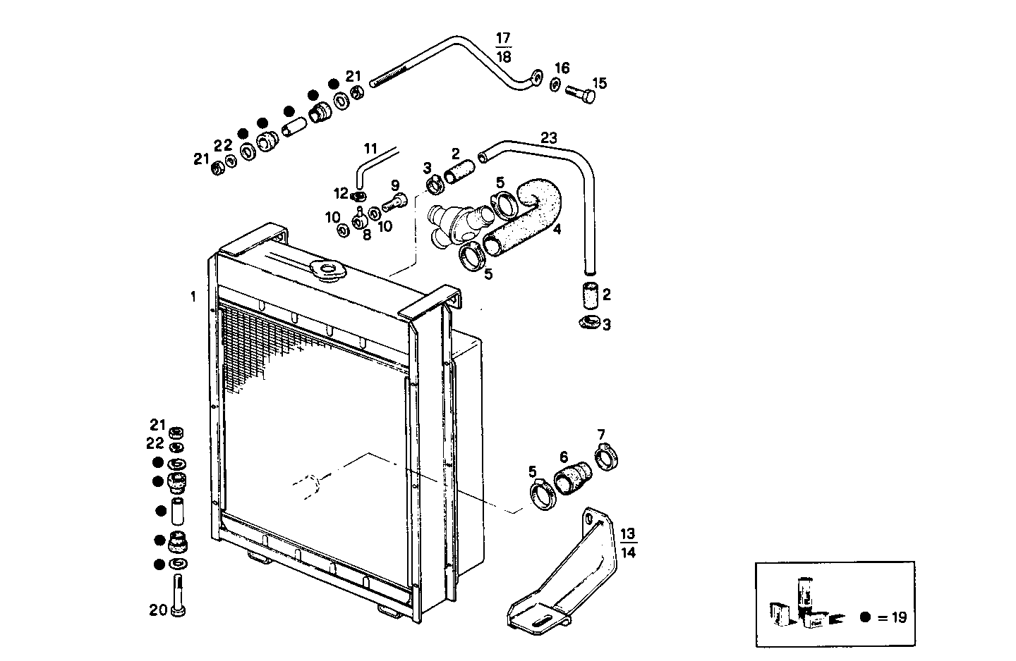 RADIATOR FOR SETTING TILL MAX POWER - 8061SRi10.05 8061SRi10 parts diagram