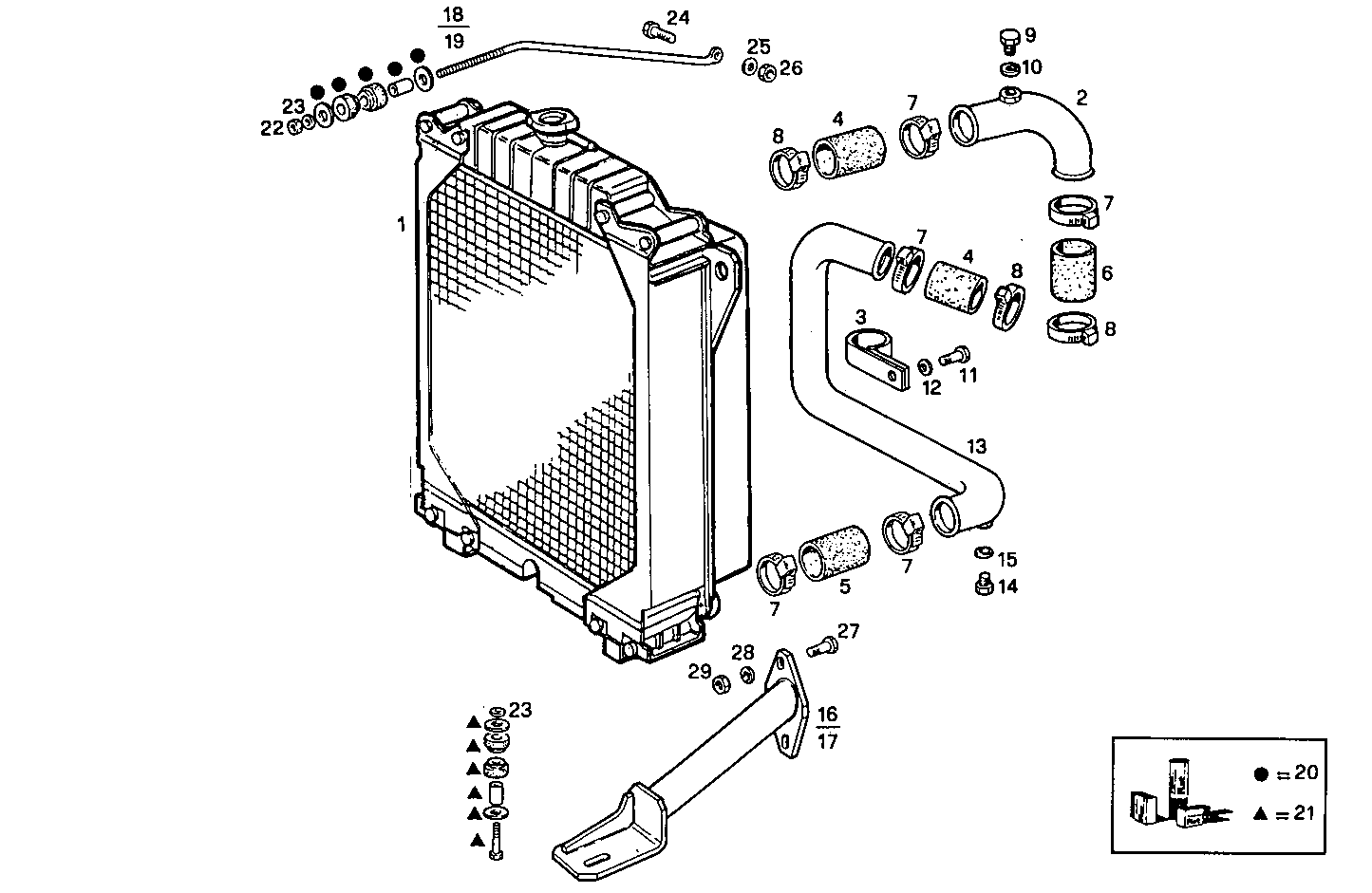 RADIATOR FOR SETTING TILL MAX POWER parts diagram