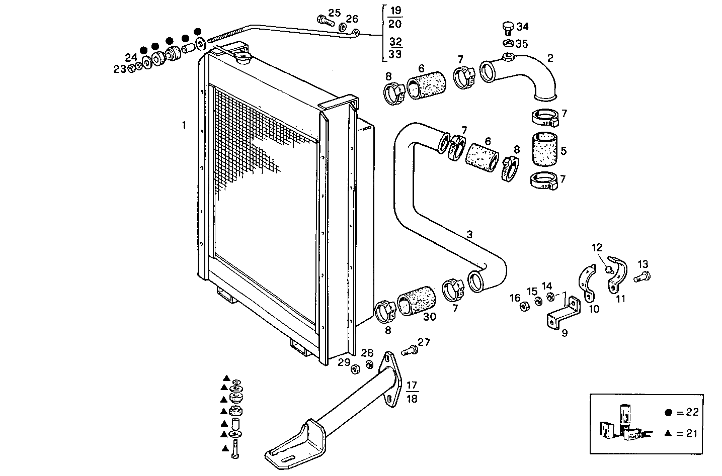 RADIATOR FOR SETTING TILL MAX POWER - 7675i10.05 7675i10 parts diagram