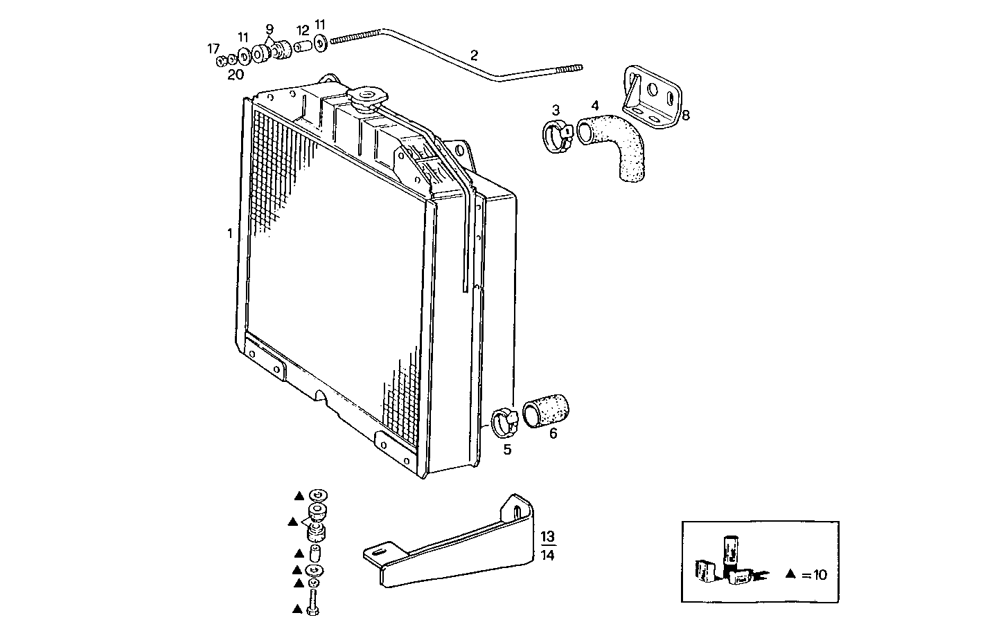 RADIATOR FOR SETTING TILL MAX POWER - 8045SE00.00A800 8045SE00 parts diagram