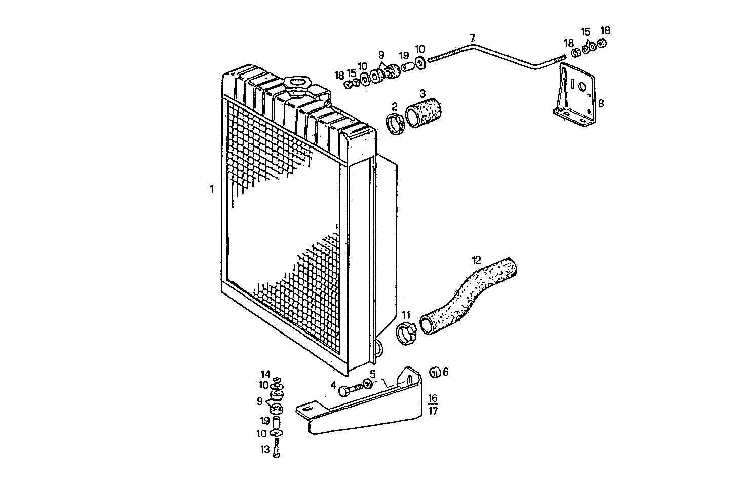 RADIATOR FOR SETTING TILL MAX POWER - 8065E00.00A004 8065E00 parts diagram