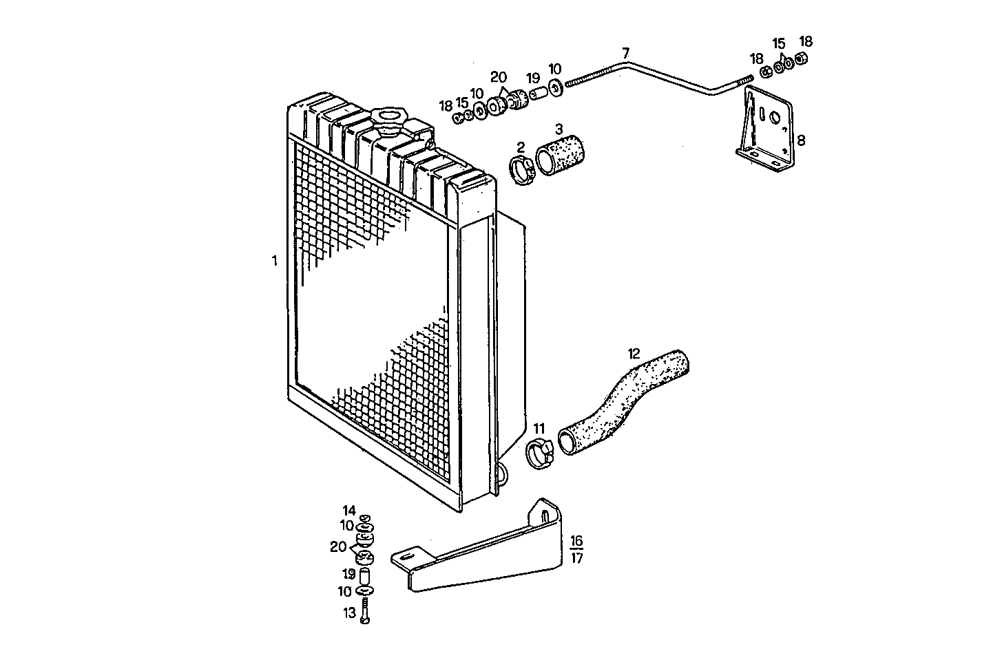 RADIATOR FOR SETTING TILL MAX POWER - 8065U00.00 8065U00 parts diagram