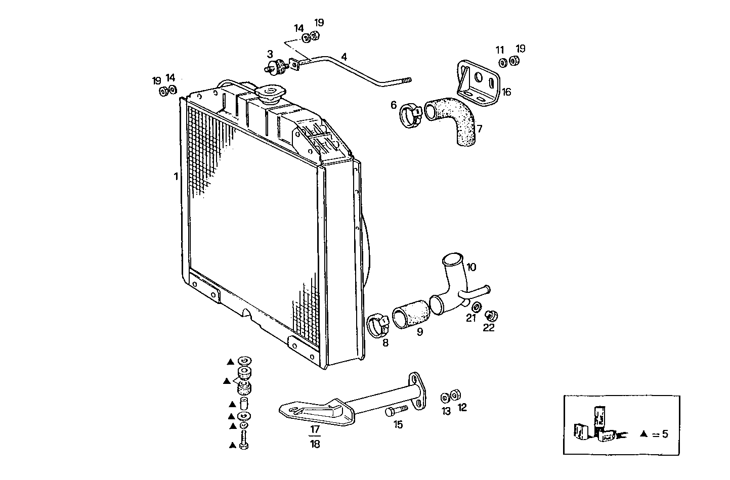 RADIATOR FOR SETTING TILL MAX POWER - 8031i40.05 8031i40 parts diagram