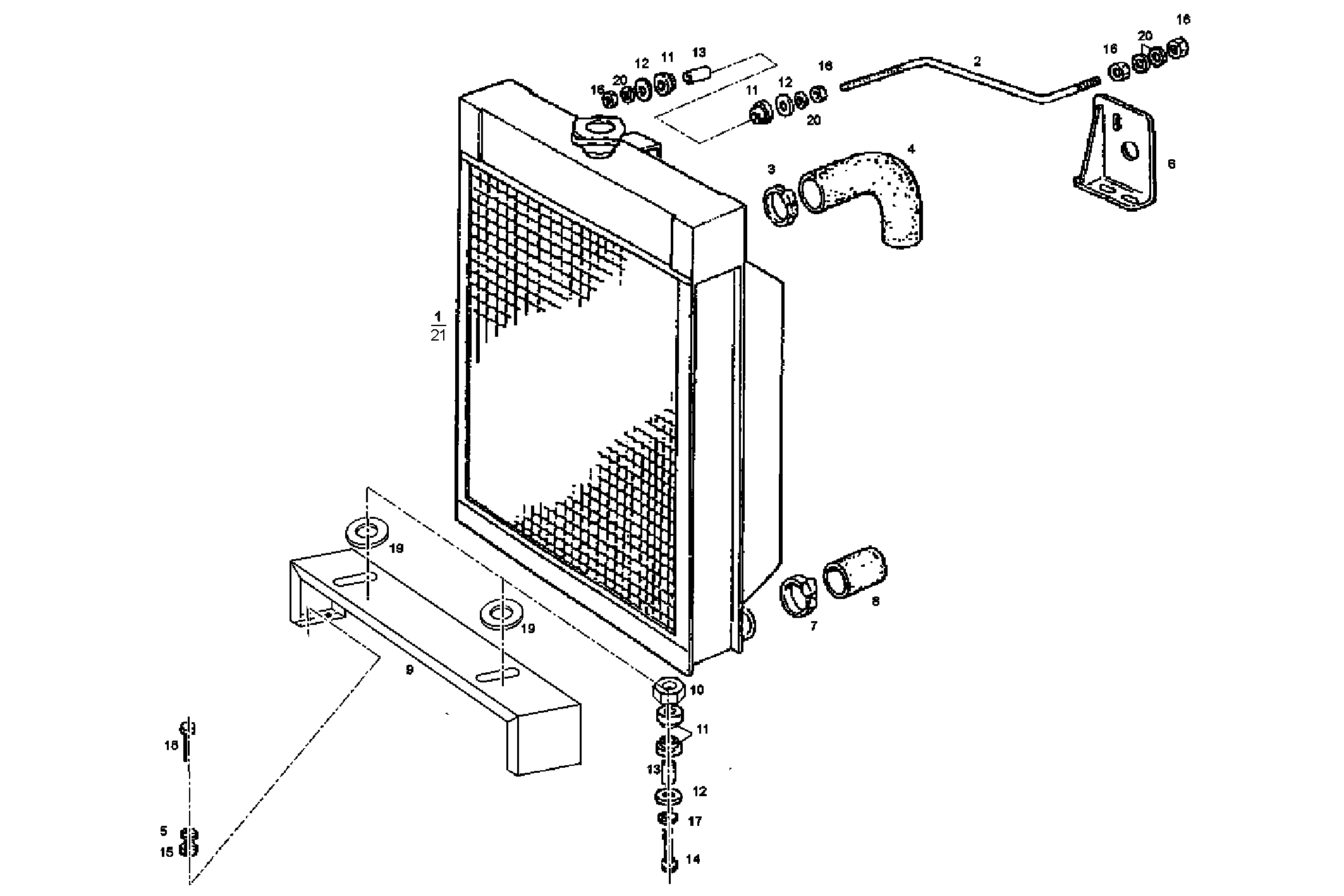 RADIATOR - GE8061i06.05N920 GE8061i06 parts diagram