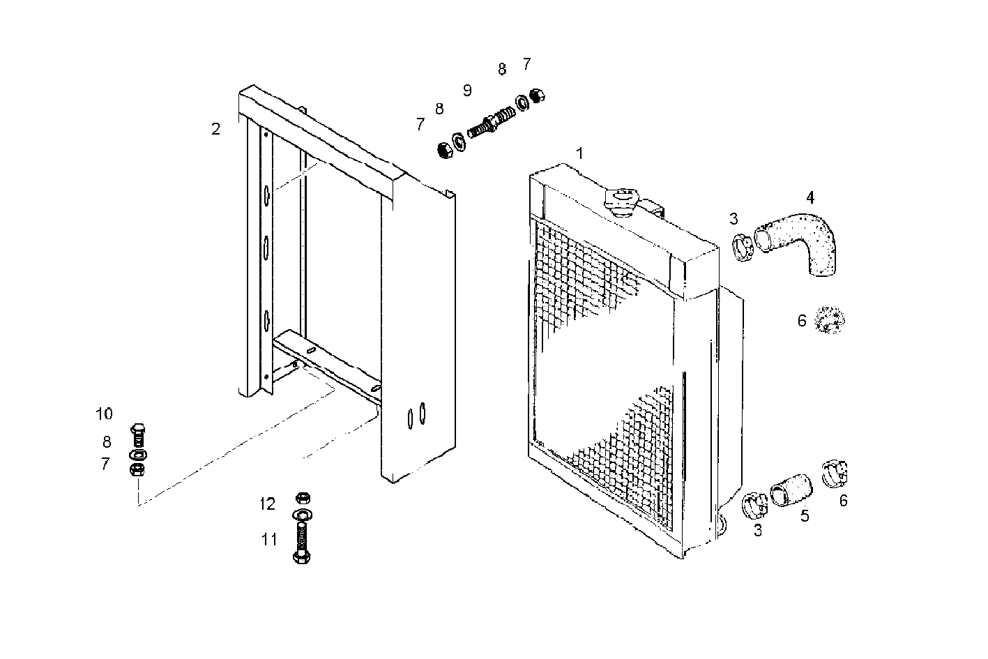 RADIATOR - 8061Si06.05 8061Si06 parts diagram