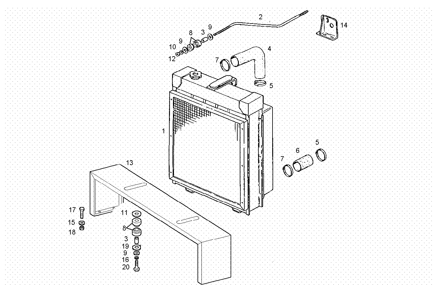 RADIATOR - GE8061Si06.05N950 GE8061si06 parts diagram