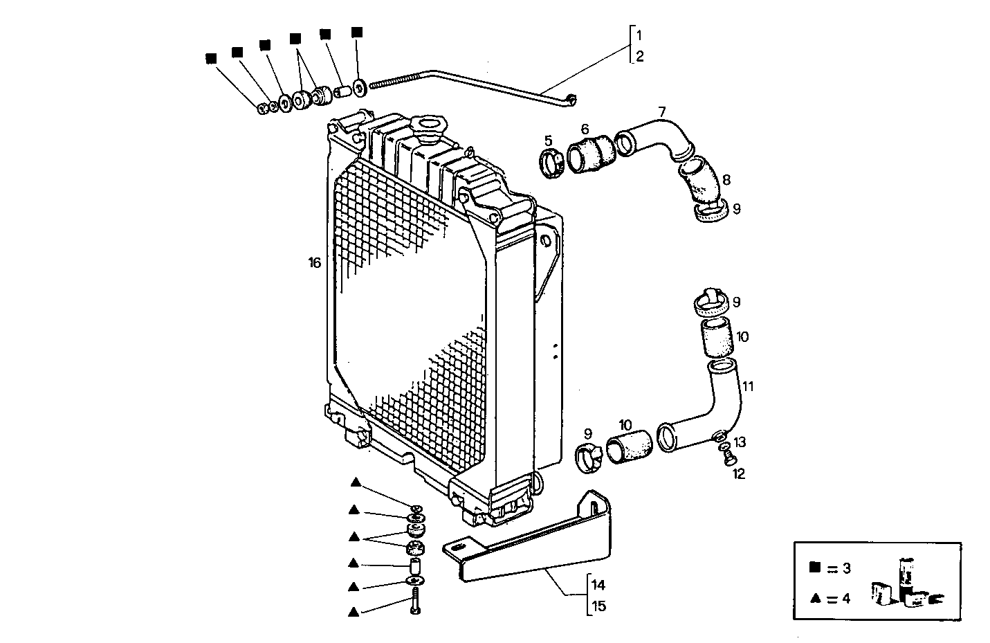 OVERSIZE RADIATOR - 8041i05.00 8041i05 parts diagram