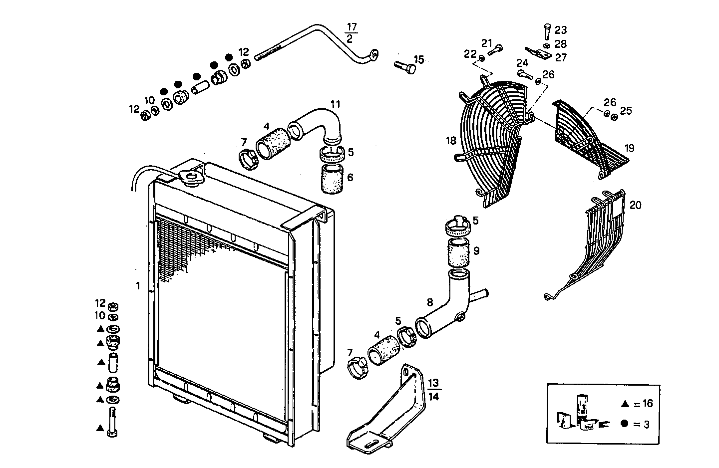 OVERSIZE RADIATOR - 8061Si15.05 8061Si15 parts diagram