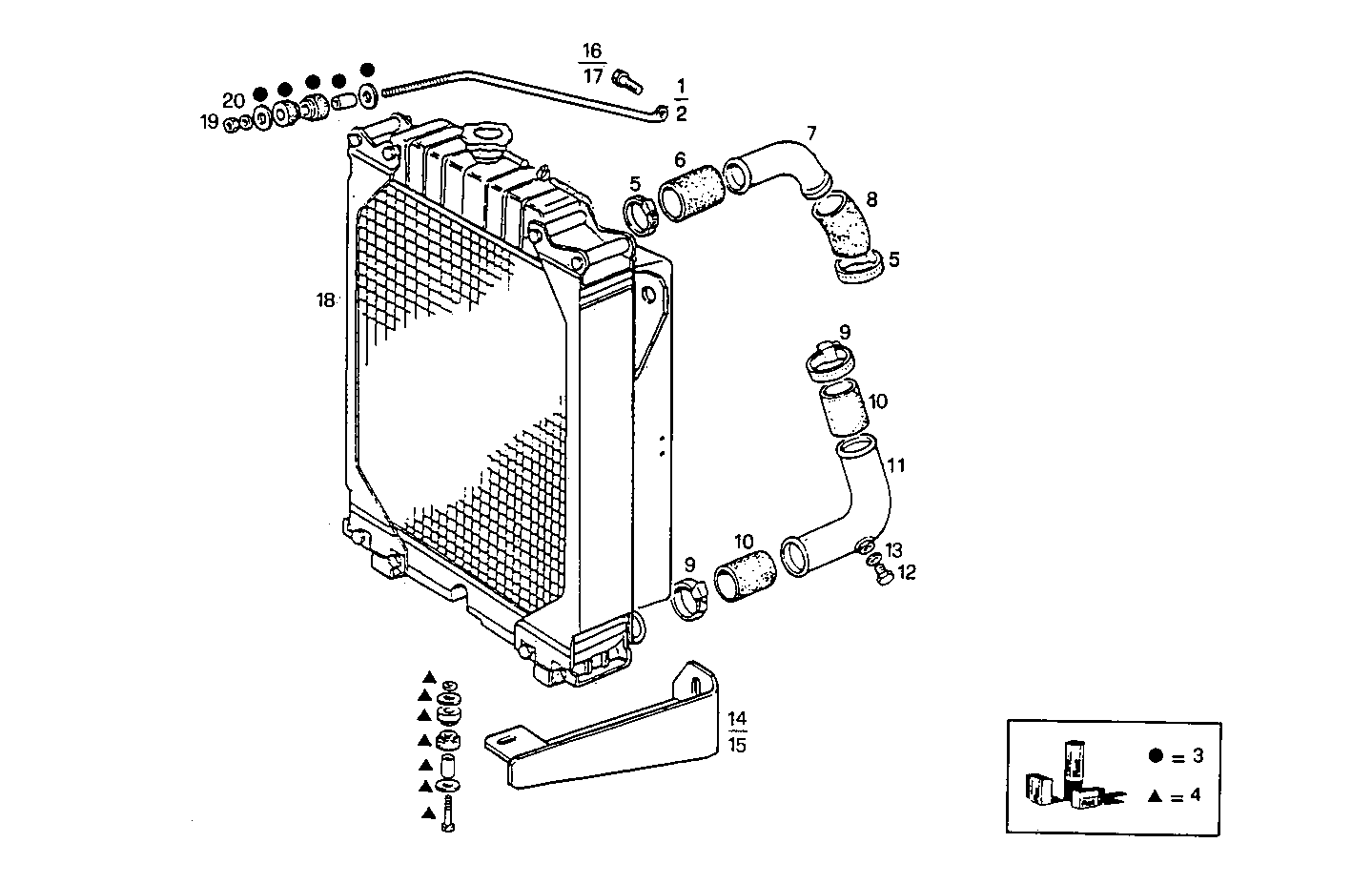 OVERSIZE RADIATOR - GE8041i05.55A905 GE8041i05 parts diagram