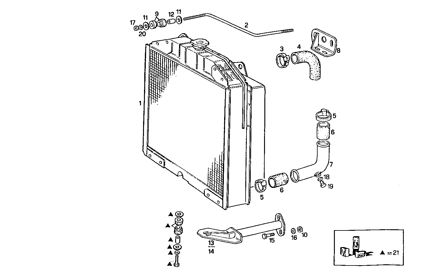 OVERSIZE RADIATOR - 8041i06.55 8041i06 parts diagram