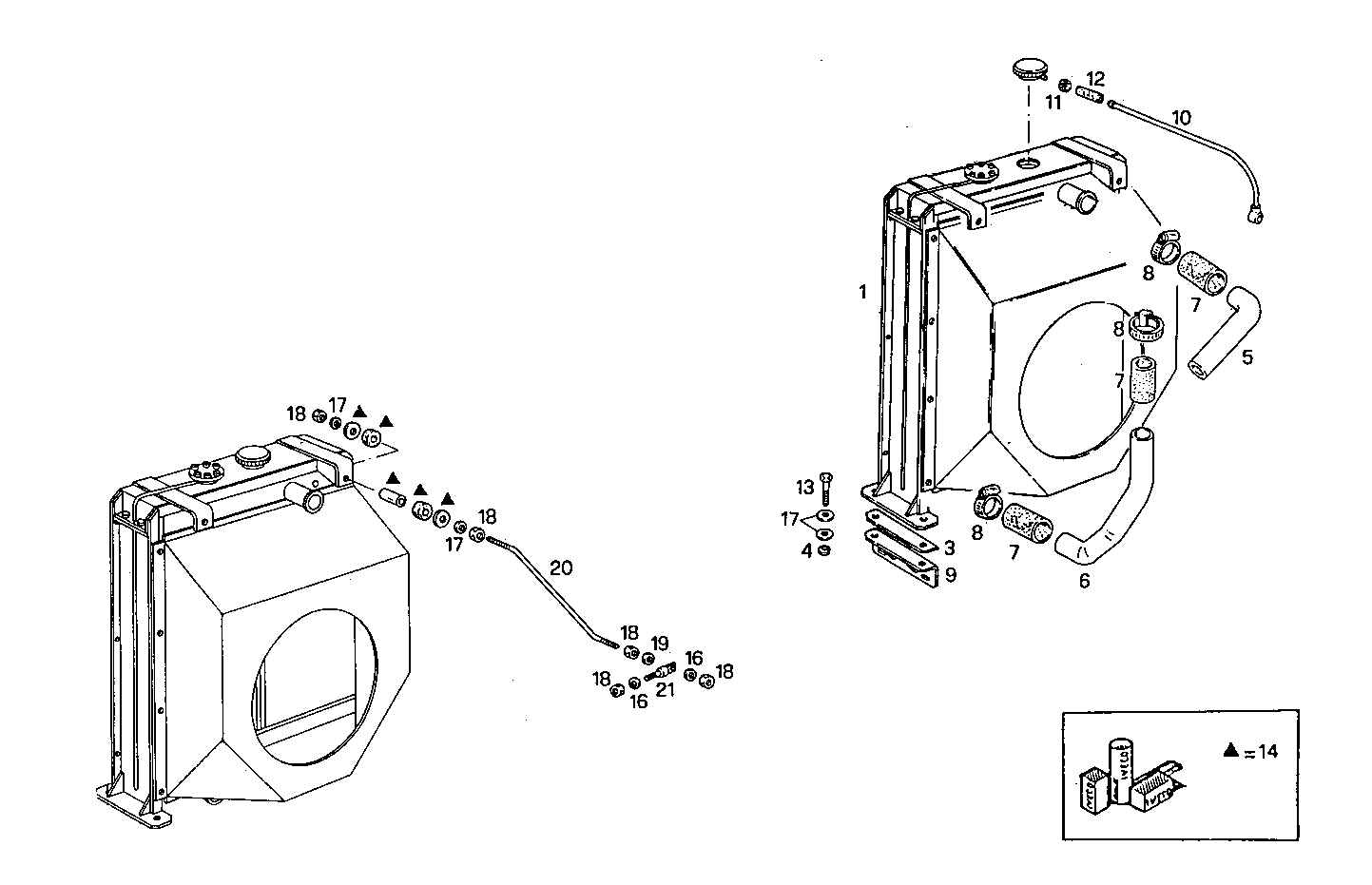 RADIATOR FOR SETTING TILL MAX POWER - 8281Si15.00A550 8281Si15 parts diagram