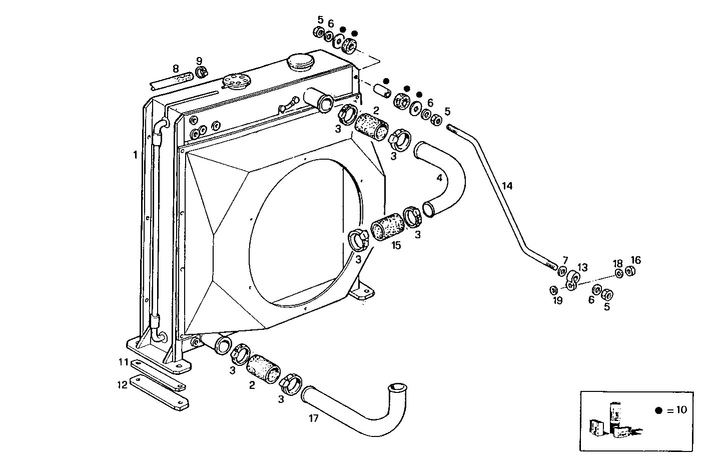 RADIATOR FOR SETTING TILL MAX POWER - 8210SRE10.00 8210SRE10 parts diagram