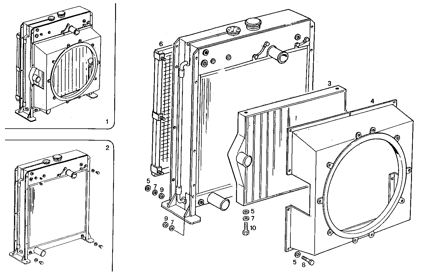 RADIATOR FOR SETTING TILL MAX POWER - 8210SRE21.00 8210SRE21 parts diagram