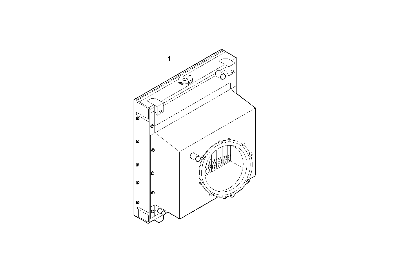 RADIATOR FOR SETTING TILL MAX POWER - C78ENTD20.00 CURSOR 8 - TIER 2 parts diagram