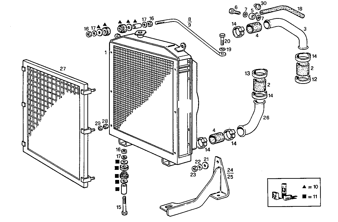 RADIATOR FOR SETTING TILL MAX POWER - 8210Si15.00A580 8210Si15 parts diagram