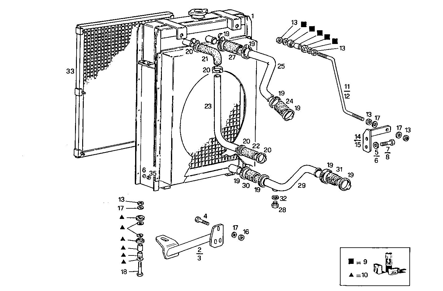 RADIATOR FOR SETTING TILL MAX POWER - 8361SRI12.00A800 8361SRI12 parts diagram