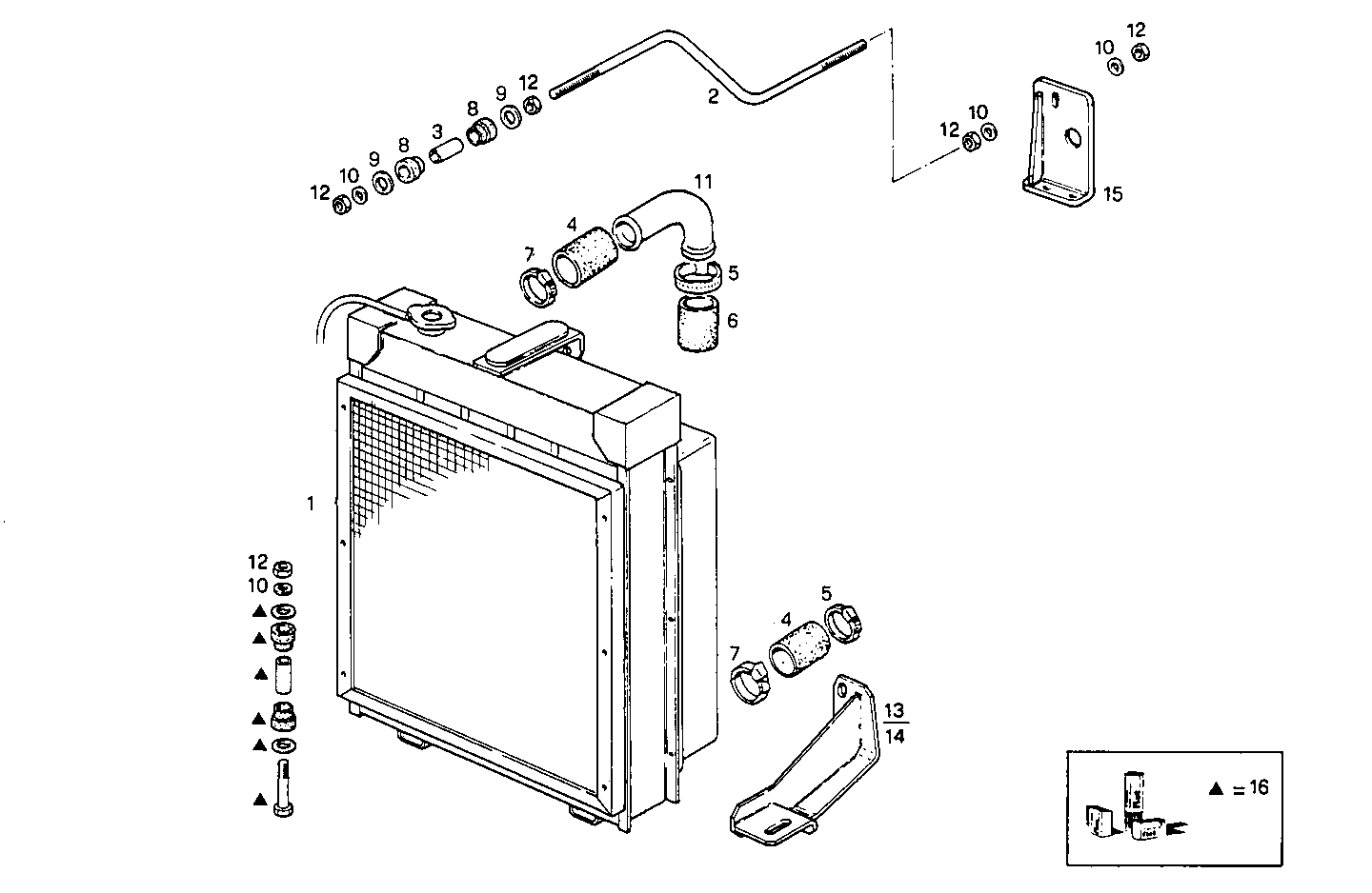 RADIATOR FOR SETTING TILL MAX POWER - GS8061Si16.05A607 GS8061Si16 parts diagram
