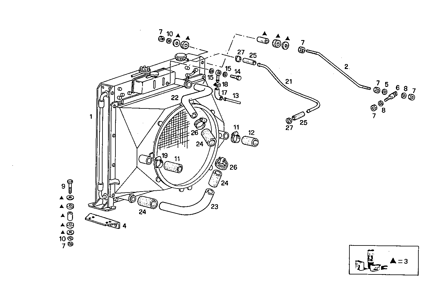 RADIATOR 2 CIRCUITS AIR/WATER - PU8281SRI10.00A102 PU8281SRI10 parts diagram