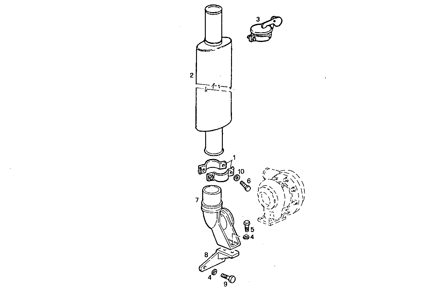 VERTICAL SILENCER - 7675Si10.05 7675Si10 parts diagram