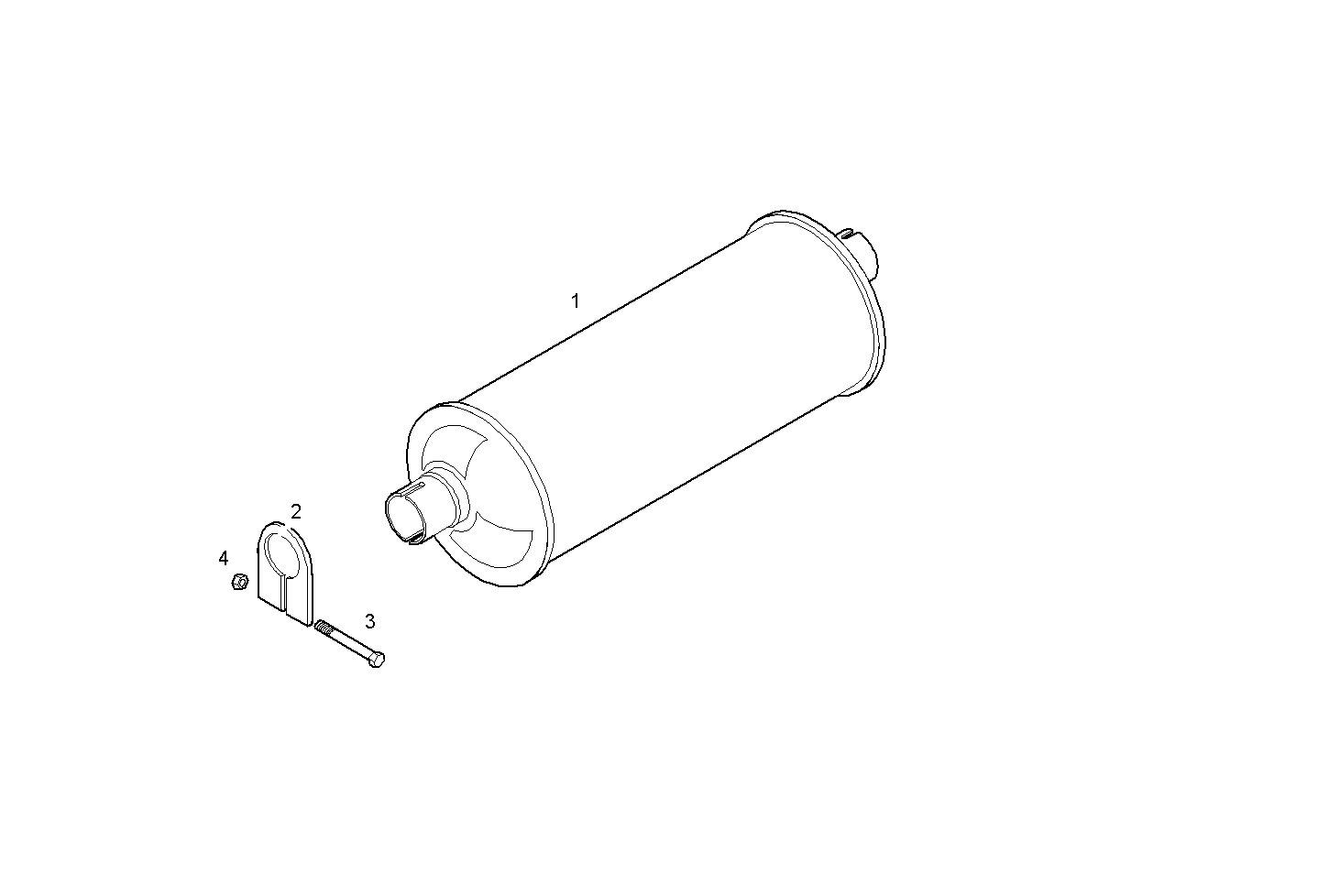 SILENCER - N67MSTD20.00A800 NEF 6 mechanic. - TIER 2 parts diagram