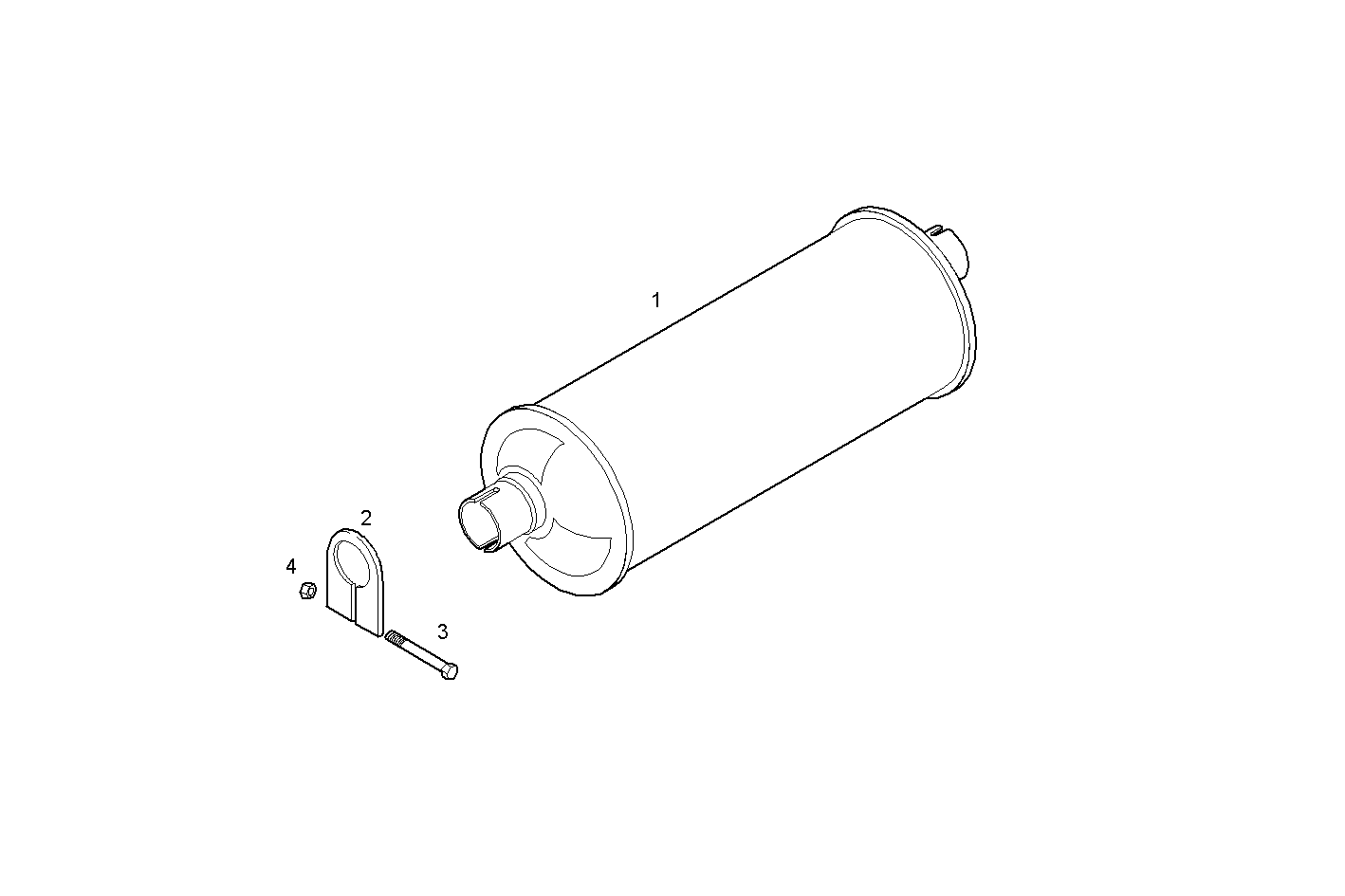 SILENCER - N40ENTD20.00 NEF 4 electron. - TIER 2 parts diagram