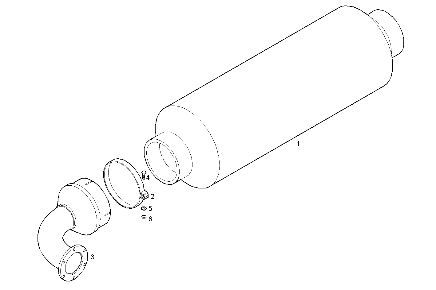 SILENCER - C13ENTX62.00 CURSOR 13 - TIER 3 parts diagram