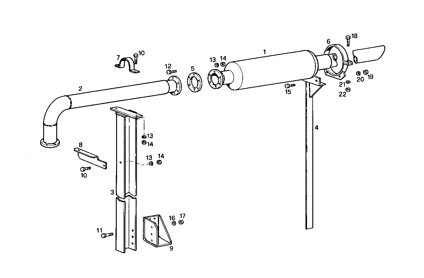 HORIZONTAL SILENCER - PU8210SRi10.00A100 PU8210SRi10 parts diagram
