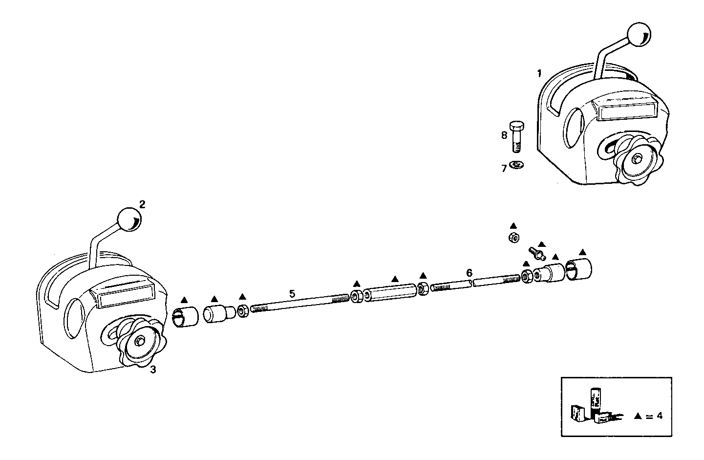 HAND ACCELERATOR - 8041M09.40 8041M09 parts diagram