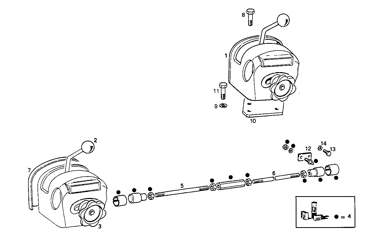 HAND ACCELERATOR - 8061M12.43 8061M12 parts diagram