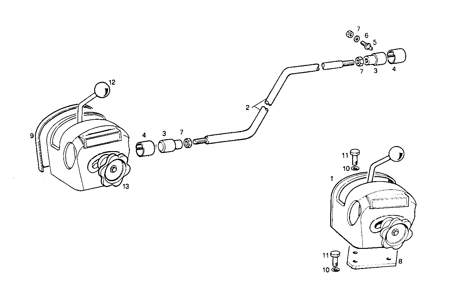 HAND ACCELERATOR - 8061Si40.00 8061Si40 parts diagram