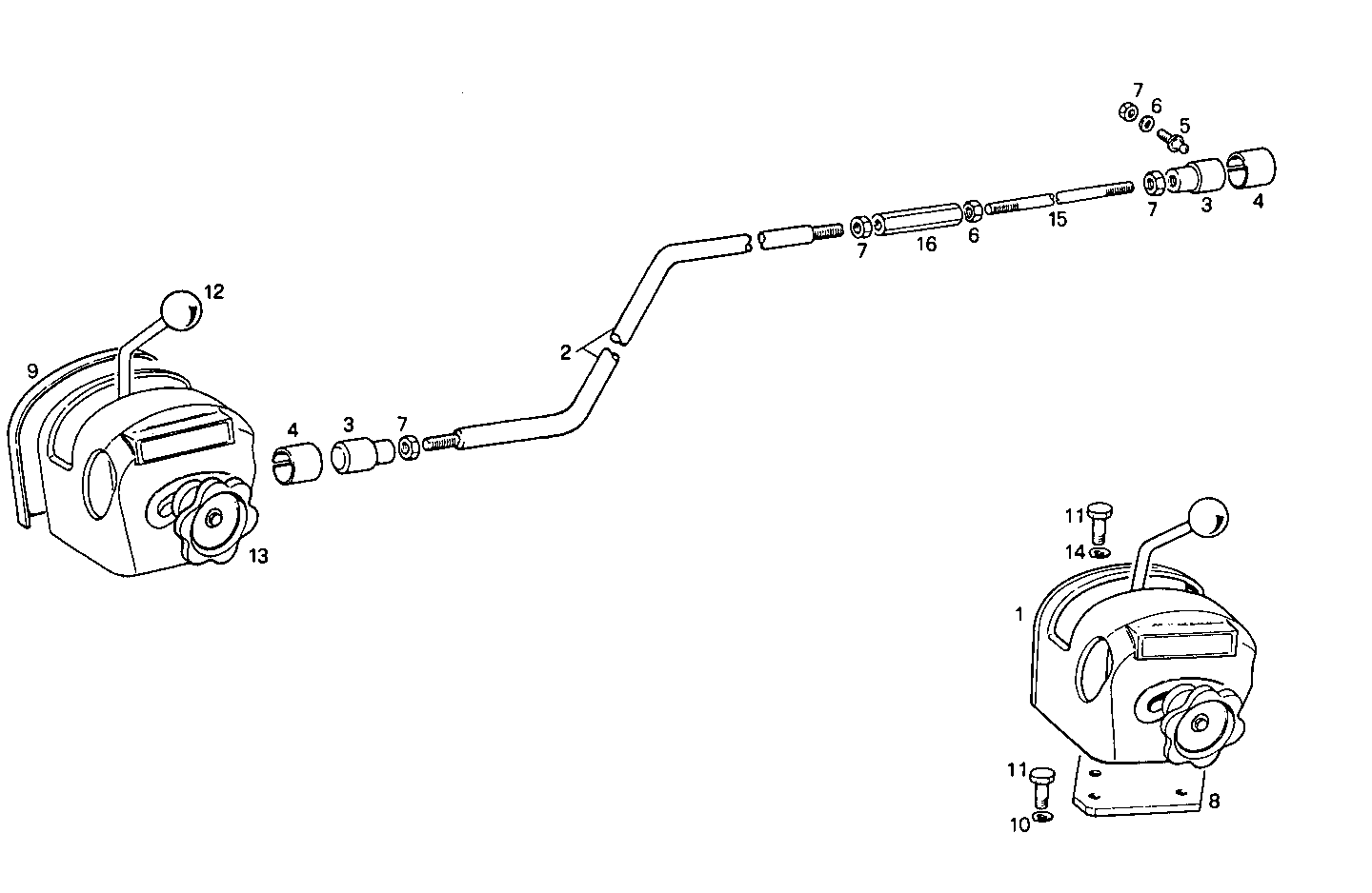 HAND ACCELERATOR - 8061Si12.06 8061Si12 parts diagram