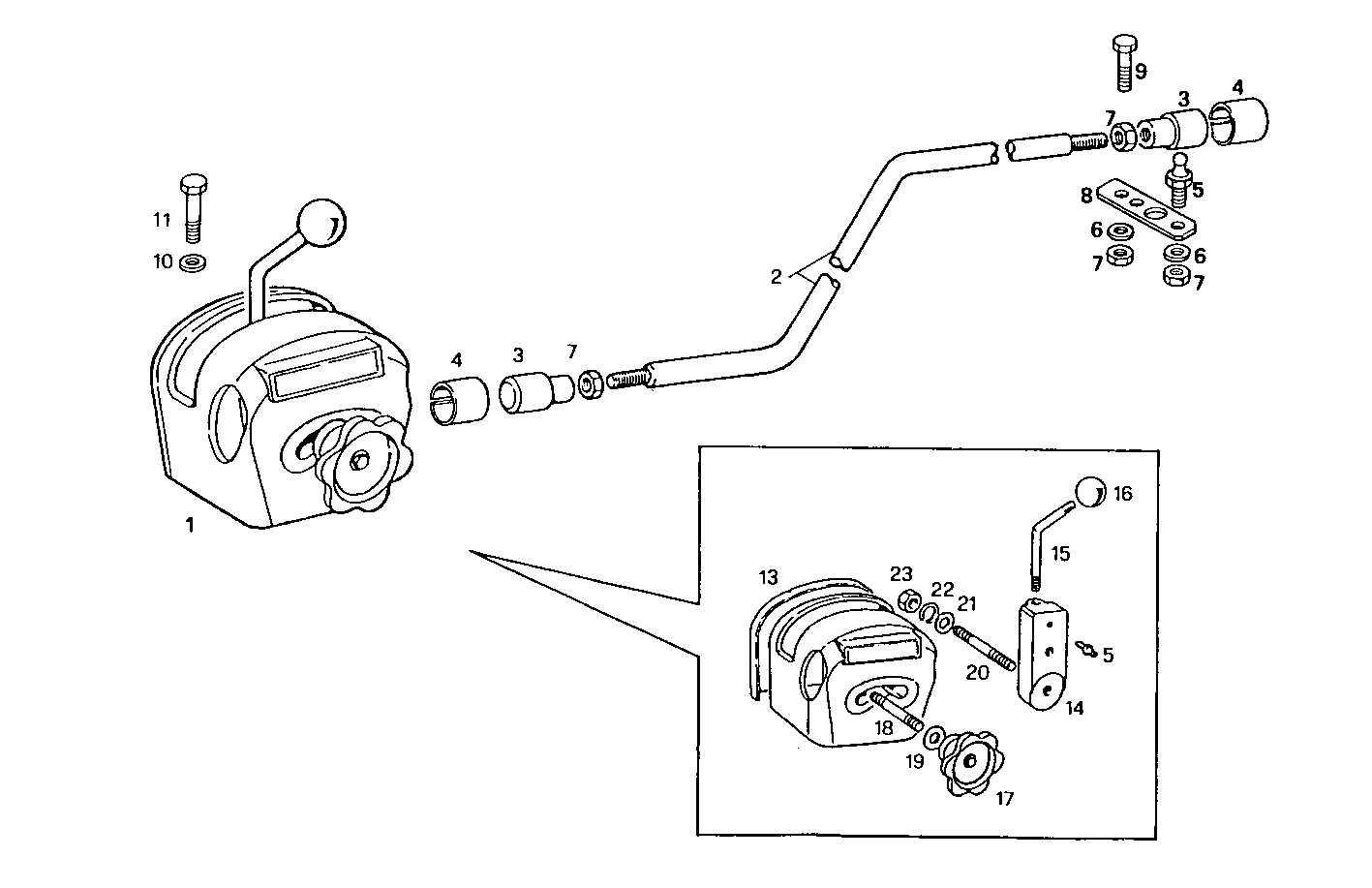 HAND ACCELERATOR - 7450E00.00 7450E00 parts diagram
