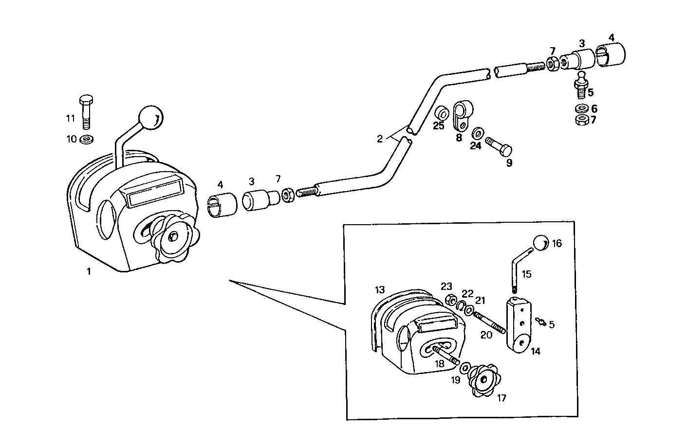 HAND ACCELERATOR - 7675SU00.00 7675SU00 parts diagram
