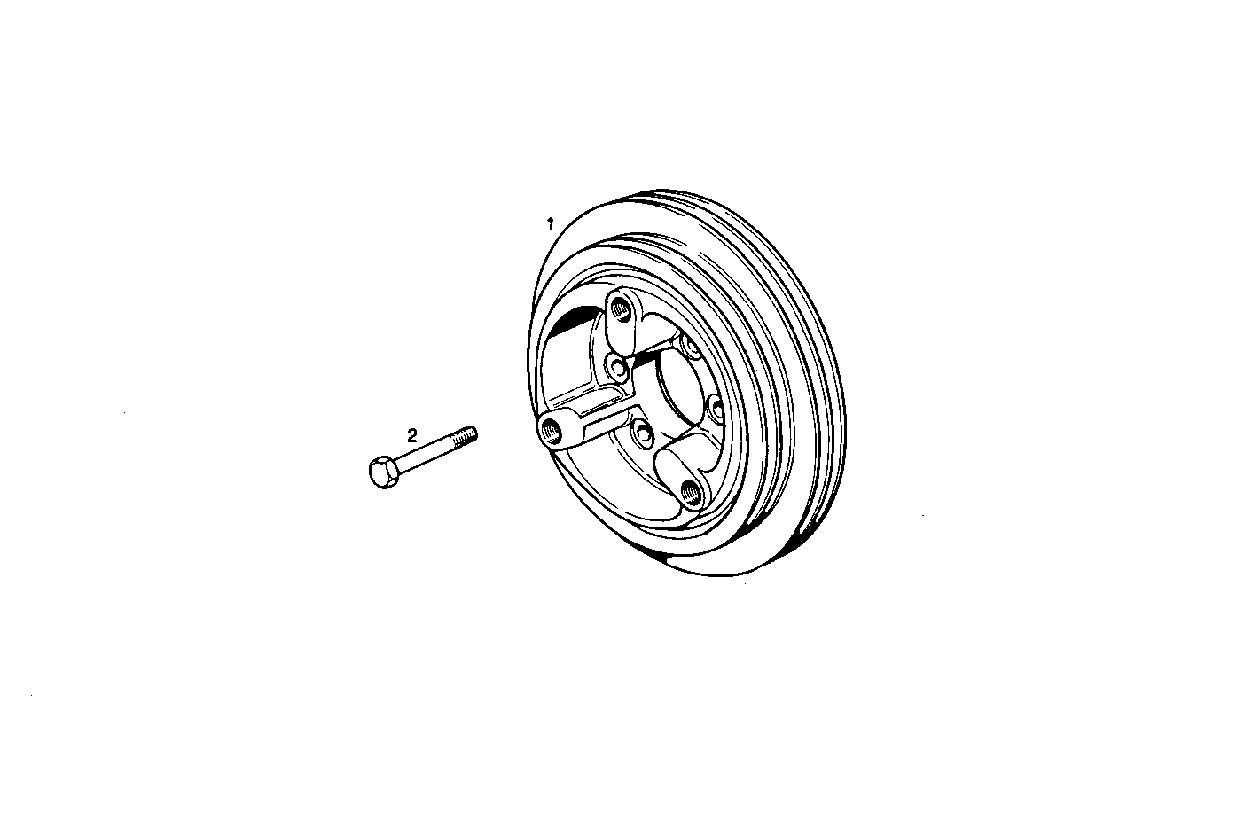 PULLEY ON ENGINE AXIS - 8210SRM40.30 8210SRM40 parts diagram