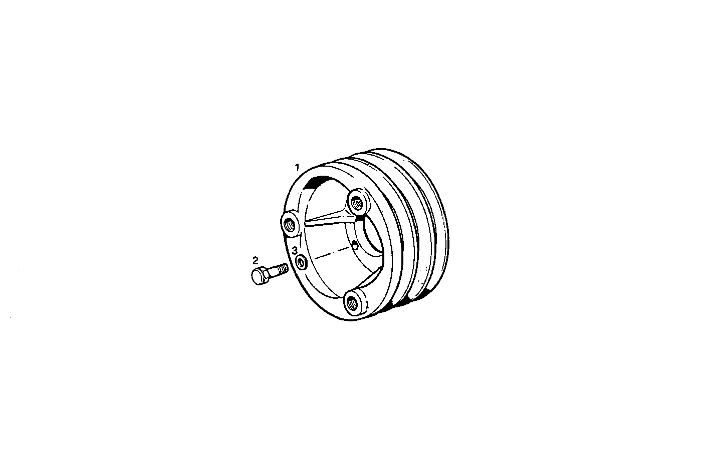 PULLEY ON ENGINE AXIS - 8281SRM44.30 8281SRM44 parts diagram