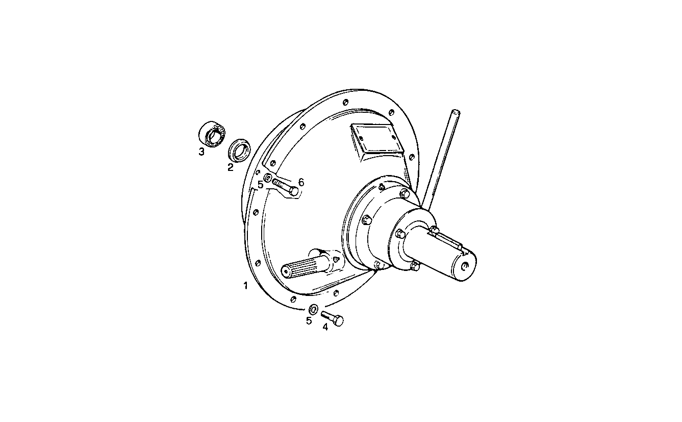 SINGLE DISC INDUSTRIAL CLUTCH - PU7450Si10.05A100 PU7450Si10 parts diagram
