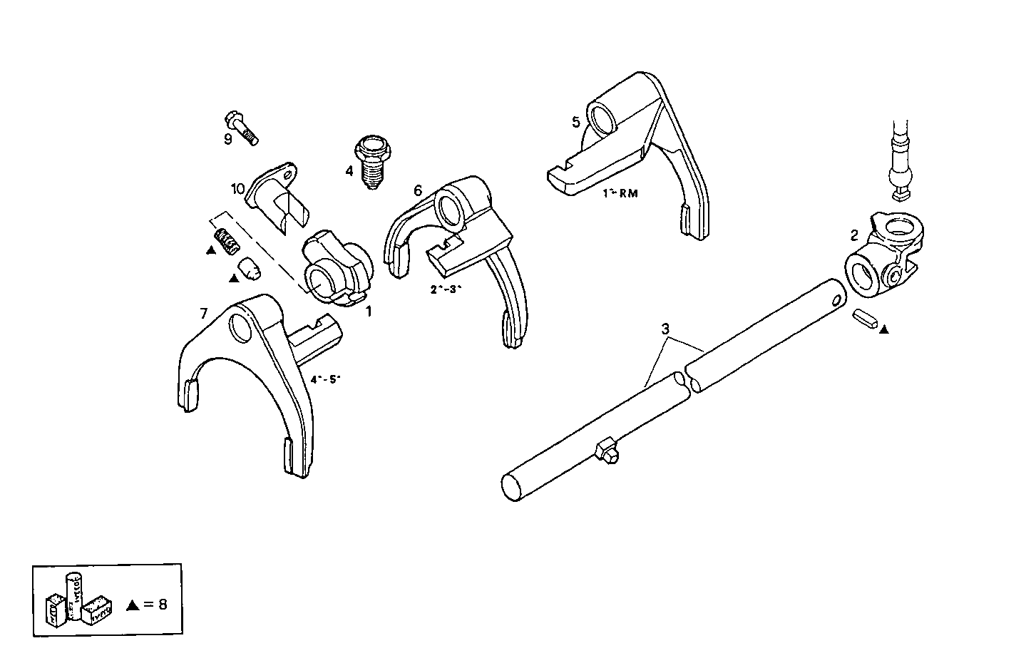TRANSMISSION GROUP - 8140SC23.00A010 8140SC23 parts diagram