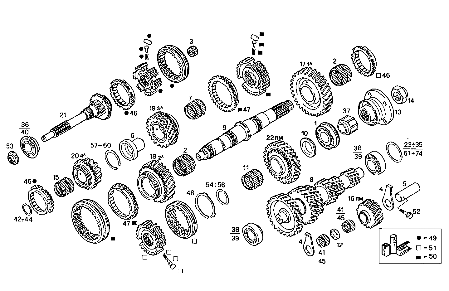 TRANSMISSION GROUP - 8140SC23.00A010 8140SC23 parts diagram