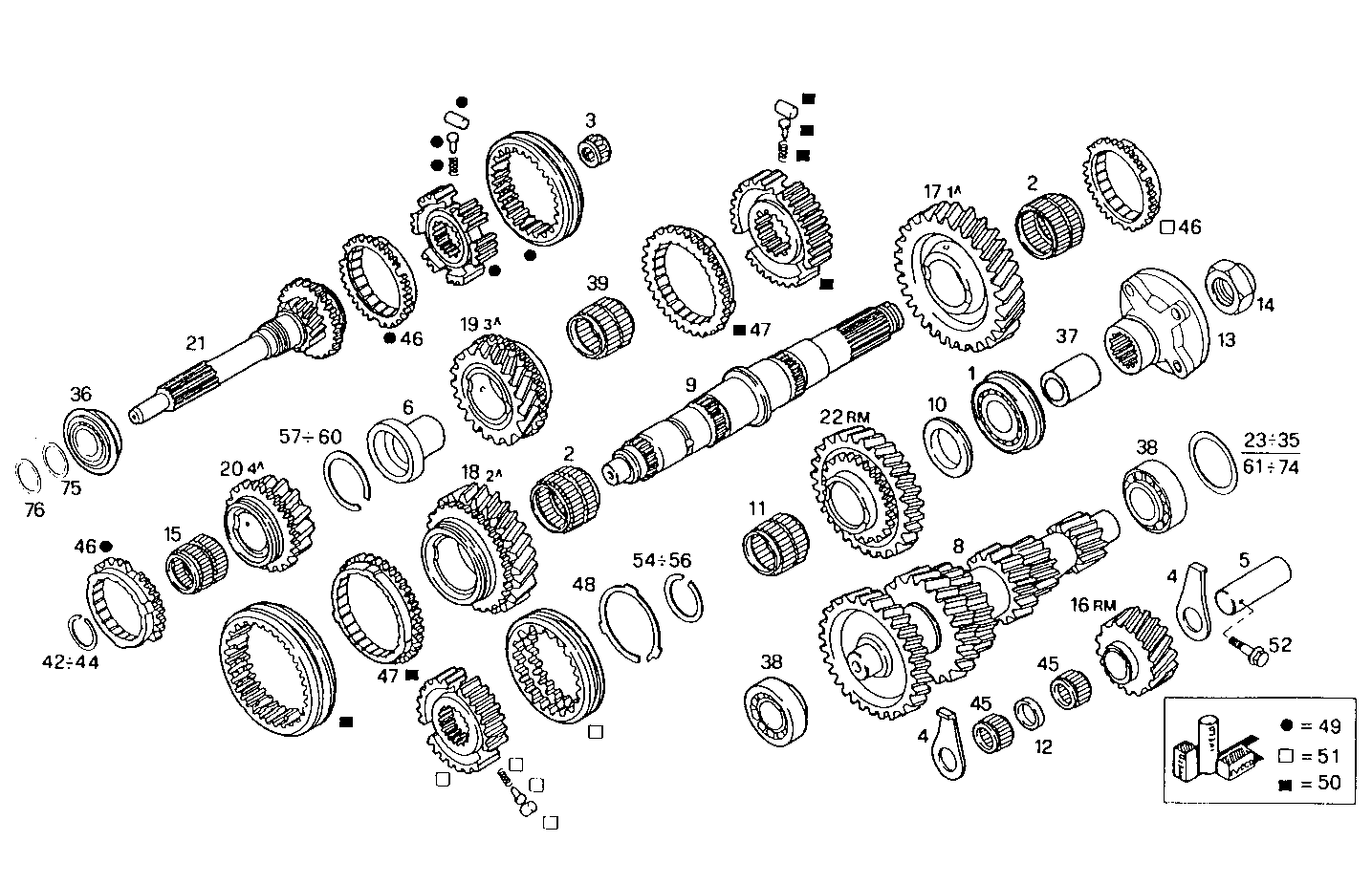 TRANSMISSION GROUP - 8140SRC20.30 8140SRC20 parts diagram