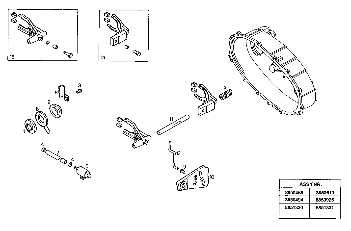 TRANSMISSION GROUP - 8140SRC20.30 8140SRC20 parts diagram