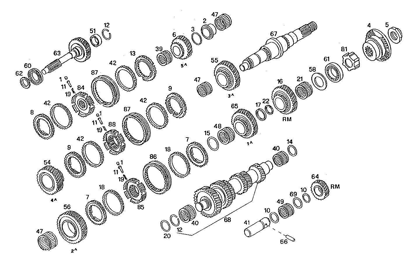 TRANSMISSION - 8040SRC20.00 8040SRC20 parts diagram