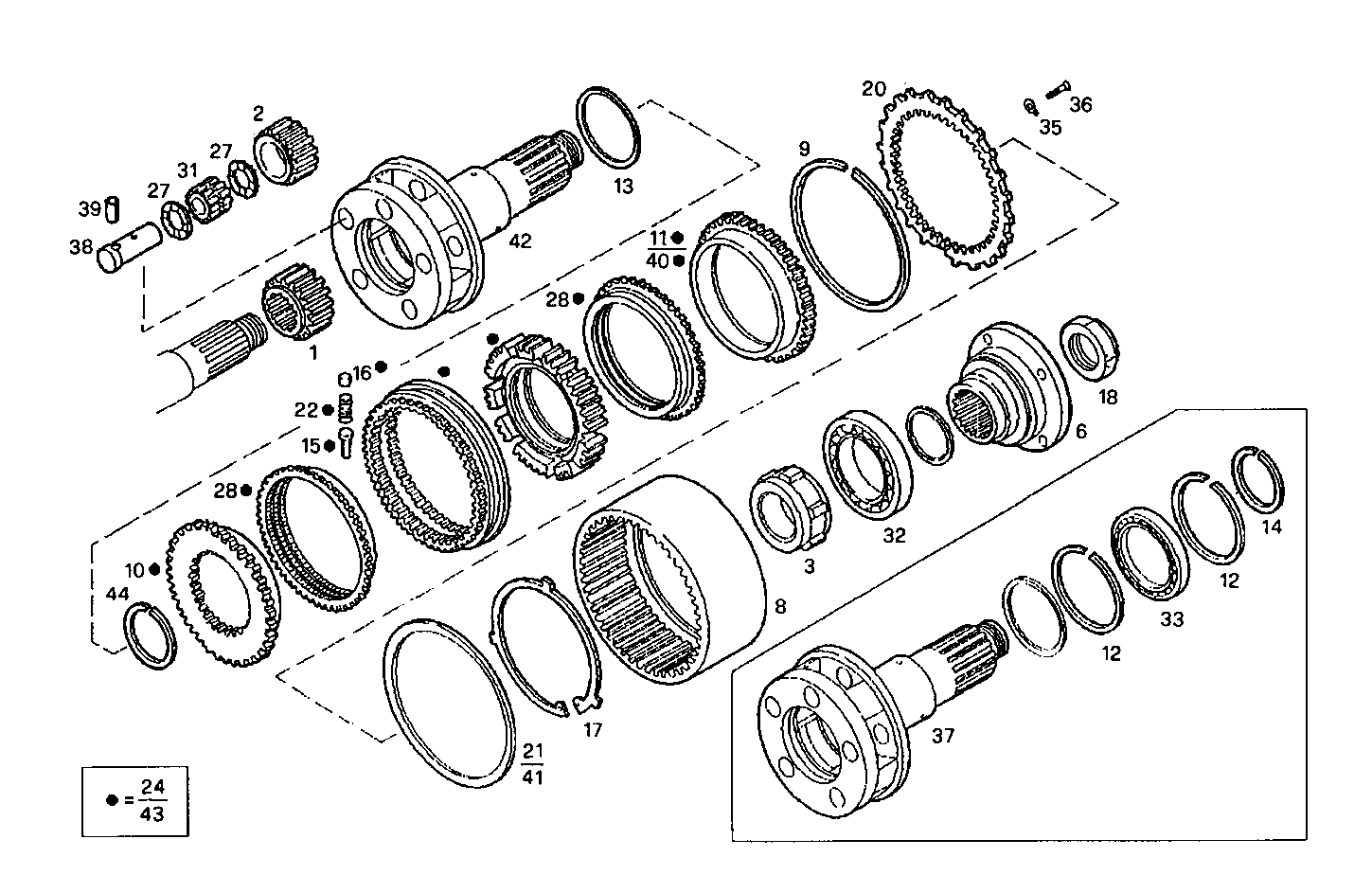 TRANSMISSION GROUP - 2870.9 - 8060SRC23.10 8060SRC23 parts diagram